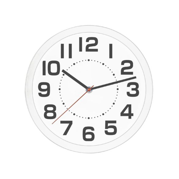 Home AWC250WH fali óra, üveg előlap, kontrasztos, jól leolvasható számlap, 1xAA elem tápellátás, átmérő 250mm