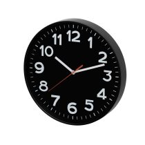   Home AWC300BK fali óra, üveg előlap, kontrasztos, jól leolvasható számlap, 1xAA elem tápellátás, átmérő 300mm