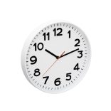 Home AWC300WH fali óra, üveg előlap, kontrasztos, jól leolvasható számlap, 1xAA elem tápellátás, átmérő 300mm