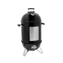   Barbecook BC-SMO-5014 Oskar M zománcozott füstölő és grill, fekete, átmérő 44cm