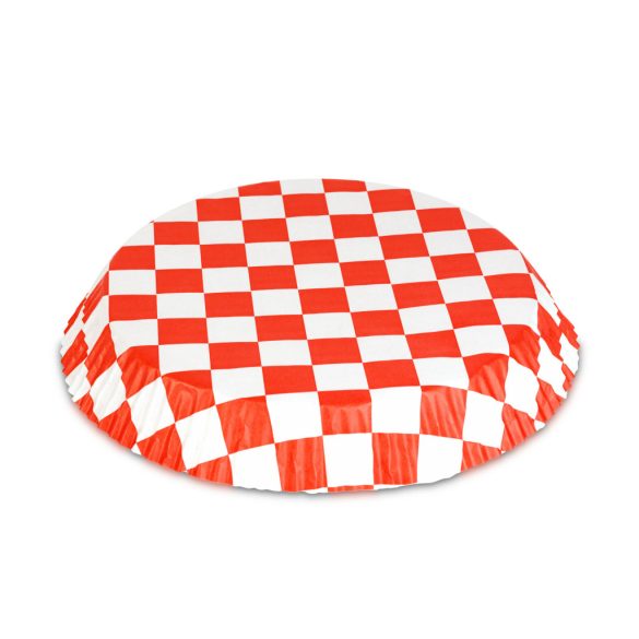 Air fryer sütőpapír - olaj nélküli sütőhöz - kockás, kör - 20 cm - 50 db / csomag