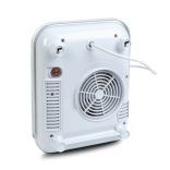 Fali hősugárzó törölközőtartóval - 800/2000W - 240V - fehér