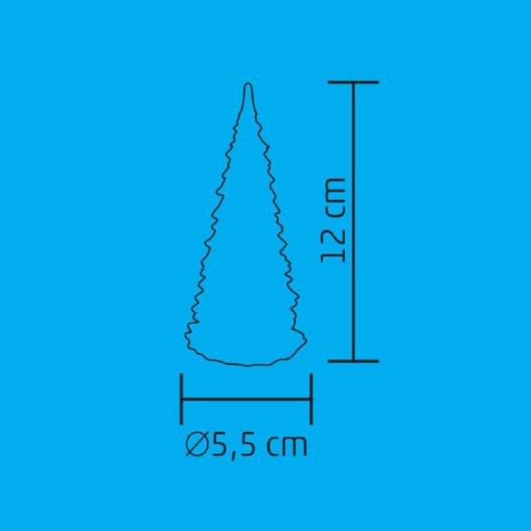 Home CDM 12 asztali dísz, LED-es fenyőfa, 1 db LED