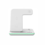 CANYON CNS-WCS302W 3in1 vezeték nélküli töltő, Qi szabvány, micro USB / lightning töltőport, fehér