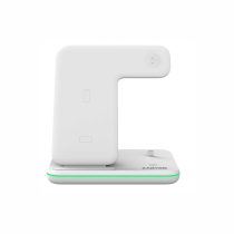   CANYON CNS-WCS302W 3in1 vezeték nélküli töltő, Qi szabvány, micro USB / lightning töltőport, fehér