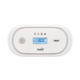 HOME CO10LCD szén-monoxid vészjelző, LCD kijelző , elemes, 2 év elem élettartam, 10 év érzékelő élettartam
