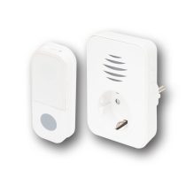   Home DBA1101AC vezeték nélküli csengő, elemes nyomógomb, max 150m hatótáv, 38 dallam, IP44 nyomógomb