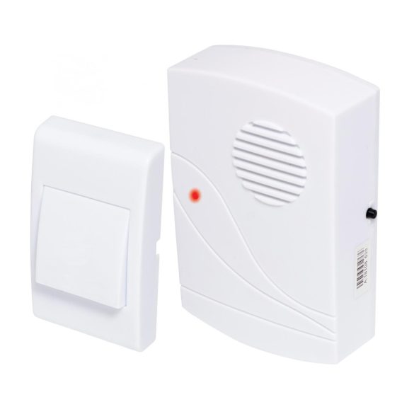 HOME DB 0600DC vezeték nélküli csengő, max. 60 m hatótáv, 32 dallam, LED fényjelzés, elemes tápellátás