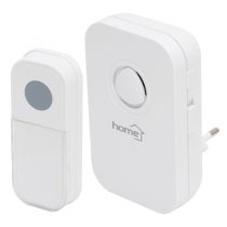   Home DB 1031AC vezeték nélküli csengő, 100m hatótáv, 3-fokozatú hangerő, 36 dallam, 8 párosítható nyomógomb, zavarvédett, 230V-os tápellátás
