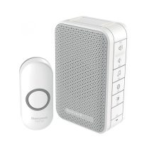   Honeywell Home DC313NP2 vezeték nélküli csengő, 150m hatótáv, 6 dallam, LED jelzőfény, nyomógomb IP55 védett, 230V-os tápellátás