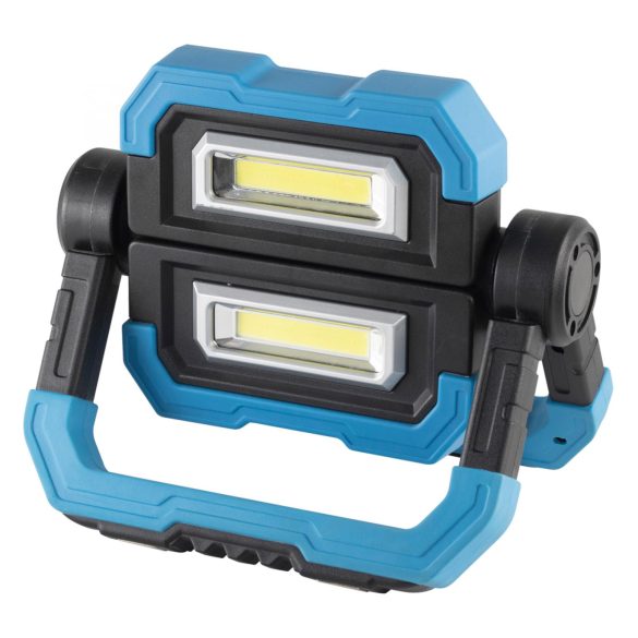 Újratölthető COB LED fényvető, 2 x 5 W, 500 lm - 4 óra, 1000 lm - 2 óra, 5000 mAh