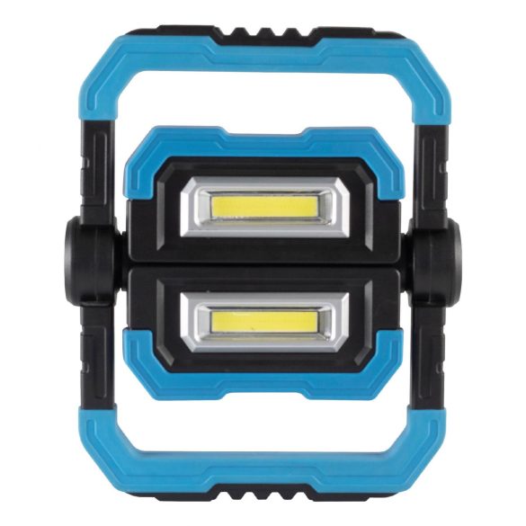 Újratölthető COB LED fényvető, 2 x 5 W, 500 lm - 4 óra, 1000 lm - 2 óra, 5000 mAh