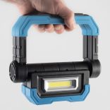 Újratölthető COB LED fényvető, 2 x 5 W, 500 lm - 4 óra, 1000 lm - 2 óra, 5000 mAh