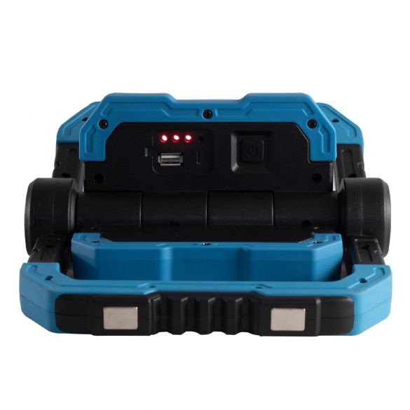 Újratölthető COB LED fényvető, 2 x 5 W, 500 lm - 4 óra, 1000 lm - 2 óra, 5000 mAh