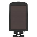 Napelemes LED reflektor, 1000 lm, PIR mozgásérzékelő, 120° 5m, 2 x 28 db hidegfehér SMD LED, energiatakarékos, fém + műanyag, IP44