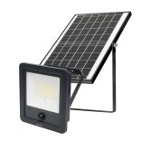 Napelemes LED reflektor, 112 db SMD LED, 1800lm, mozgásérzékelő, IP65 védettség, szolárpanel, távirányítható