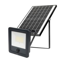   Napelemes LED reflektor, 112 db SMD LED, 1800lm, mozgásérzékelő, IP65 védettség, szolárpanel, távirányítható