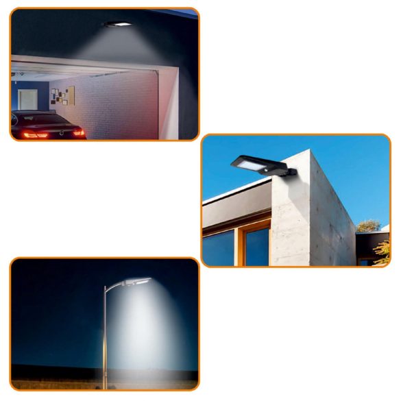 SOLAR, szolárpaneles LED reflektor, PIR mozgásérzékelő, 1600 lm, 6000 K, 5400 mAh