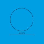 Home GLE 20/WW, EVA gömb dekoráció, rugalmas alapanyag, 2 db LED, 20 cm átmérő