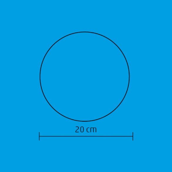 Home GLE 20/WW, EVA gömb dekoráció, rugalmas alapanyag, 2 db LED, 20 cm átmérő
