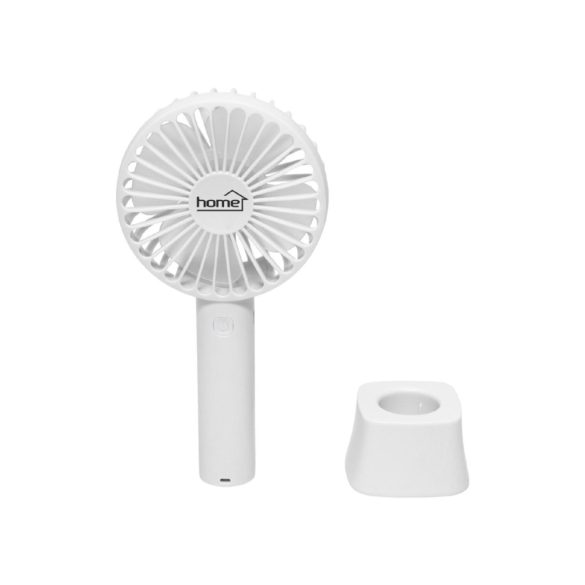 HOME HF9C kézi ventilátor, akkumulátoros, 4 W teljesítmény, 3 sebesség, 9 cm-es lapátátmérő