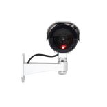 HOME HSK160 kültéri napelemes álkamera, villogó piros LED, körbe forgatható, egyszerű felszerelés, akkumulátoros tápellátás opció, élethű kamera megjelenés, IP44