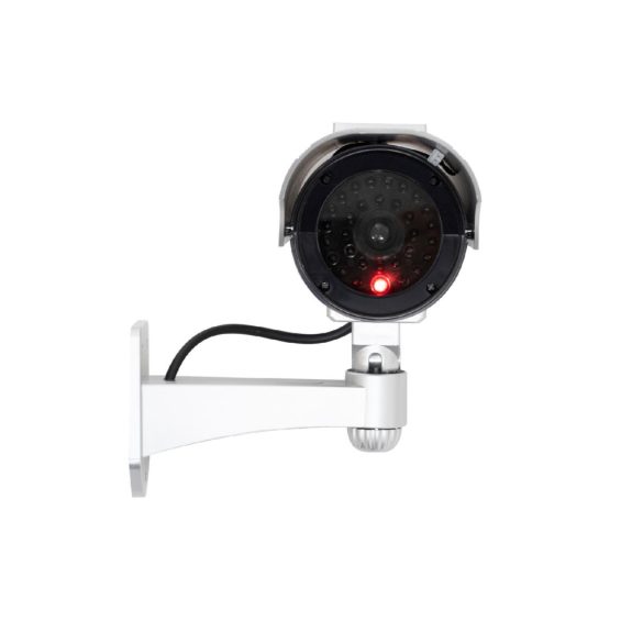 HOME HSK160 kültéri napelemes álkamera, villogó piros LED, körbe forgatható, egyszerű felszerelés, akkumulátoros tápellátás opció, élethű kamera megjelenés, IP44