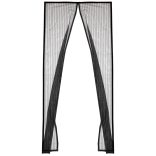 mágneses szúnyogháló, 90 x 210 cm ajtóra, tépőzár felhelyezés, mágneses záródás