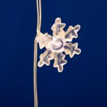 HOME KAF50WW LED-es hópehely fényfüggöny, 1,35 m, 50 db melegfehér LED, hálózati tápellátás, beltéri kivitel