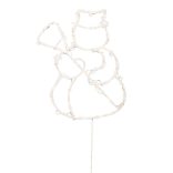 HOME KID507WW LED-es hóember ablakdísz, 35db melegfehér LED, időzítő, adapteres tápellátás, kül- és beléri kivitel