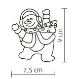 Home KID 322 LED-es ablakdísz, 1 db LED, öntapadós, hóember, színváltó