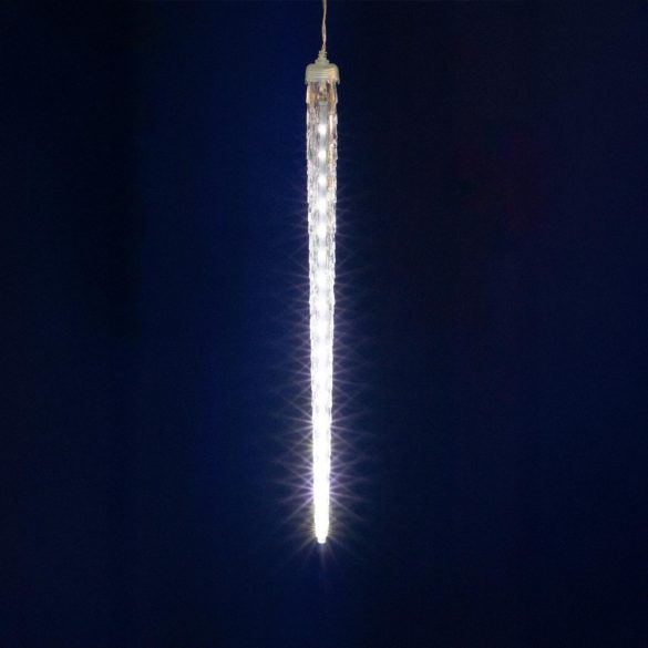 HOME KJL288 jégcsap fényfüzér, 3,5m hosszú, 288db hidegfehér SMD LED, 8db jégcsap/36db LED, hálózati adapter, kül- és beltéri kivitel