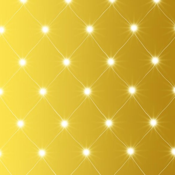 Home KLN 240C/WW LED-es háló, 3x3 m / 240 db melegfehér LED, zöld vezeték, állófényű, hálózati adapter, kül- és beltéri kivitel