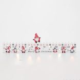 Home KLW25 LED-es adventi naptár, 7db LED világítás, fa alapanyag, elemes tápellátás, beltéri kivitel