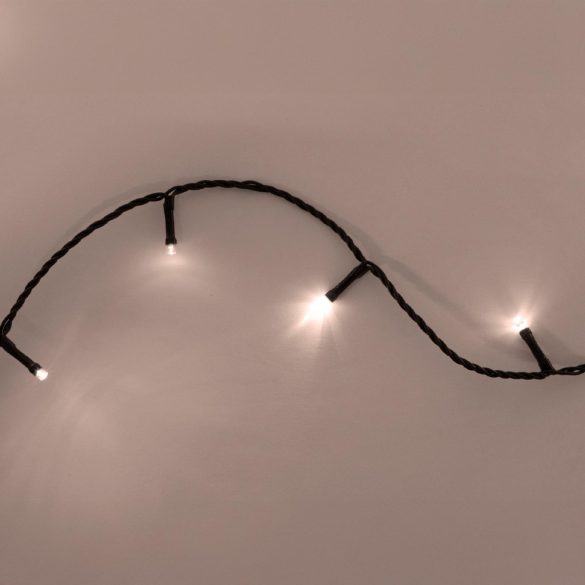 Home LED248WW LED fényfüzér, 240db melegfehér LED, 23,9m hosszúságú, 8 program időzítővel, zöld vezeték, adapteres tápellátás, kül- és beltéri kivitel
