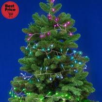   iSparkle LEDS120V-C micro LED-es cluster fényfüzér, 3 m / 120 db RGB LED, applikációval vezérelhető, smart, kül- és beltéri kivitel