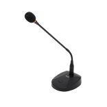 SAL M13 asztali mikrofon, professzionális, LED üzemjelző és fénygyűrű, kardioid irány karakterisztika, XLR csatlakozó, elemes tápellátás