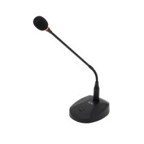   SAL M13 asztali mikrofon, professzionális, LED üzemjelző és fénygyűrű, kardioid irány karakterisztika, XLR csatlakozó, elemes tápellátás