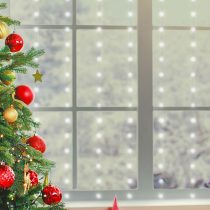   Home MLF 200/WH micro LED-es fényfüggöny, 3x2 m / 200 db hidegfehér micro LED, 8 fényprogram, távirányító, USB csatlakozó, beltéri kivitel