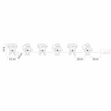 Home MLS6 LED-es mikulás fényfüzér, szilikon, 6db melegfehér LED, elemes tápellátás, beltéri kivitel