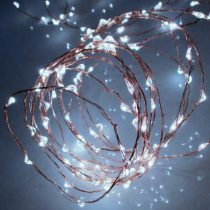   Home ML 80/WH micro LED-es fényfüzér, 7,9 m / 80 db hidegfehér micro LED, állófényű, vékony vezeték, hálózati adapter, kül- és beltéri kivitel