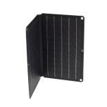 HOME MSC10W hordozható napelemes USB töltő, összecsukható, 10Watt, 2xUSB, LED töltésjelző, felakasztható, tartozék karabinerekkel
