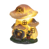   Home MX648 napelemes kerti lámpa, gombaház, 1 db melegfehér LED, 507 g, műgyanta, 300 mAh akkumulátor