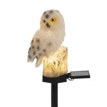   Home MX671B napelemes kerti bagoly lámpa, 1 db melegfehér LED, akkumulátor, műgyanta, leszúrható