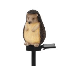   Home MX671S napelemes kerti sün lámpa, 1 db melegfehér LED, akkumulátor, műgyanta, leszúrható