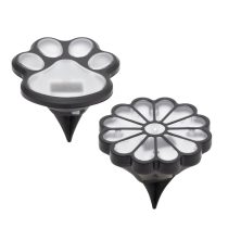   HOME MX674 napelemes kerti lámpa, tappancs, virág, 12db/display, 1db melegfehér LED, cserélhető akkumulátor