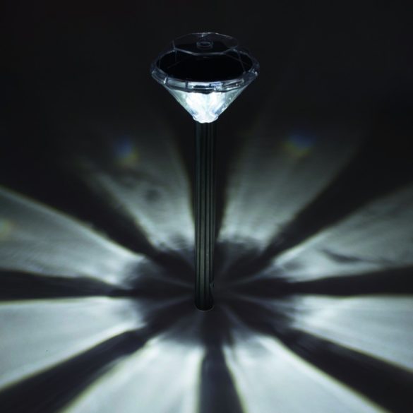 Home Napelemes kerti lámpa,kristály forma 4db  MX 802/4