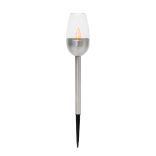 Home MX816 napelemes kerti lámpa, 12db-os display, műanyag, 1 db melegfehér LED, kültéri, beltéri