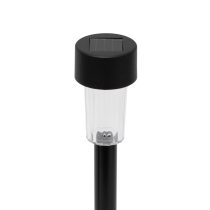   Home MX842 napelemes kerti lámpa, 1 db melegfehér LED, akkumulátor, fekete műanyag, 24db-os szett