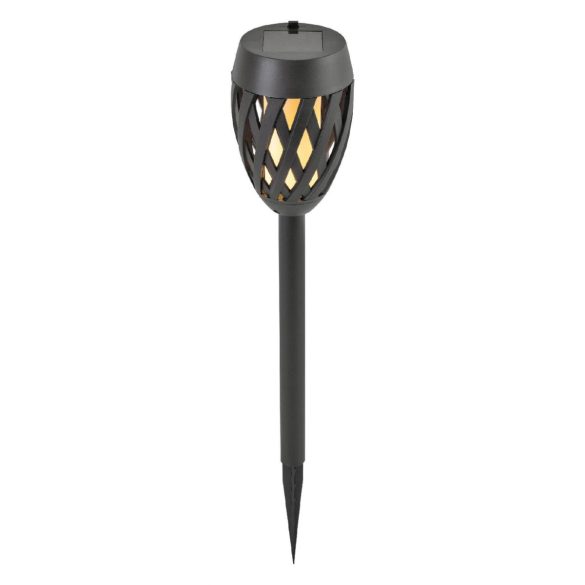 Home MX 200 napelemes kerti fáklya, 12 LED, automatikus, napelem és töltő, időjárásálló